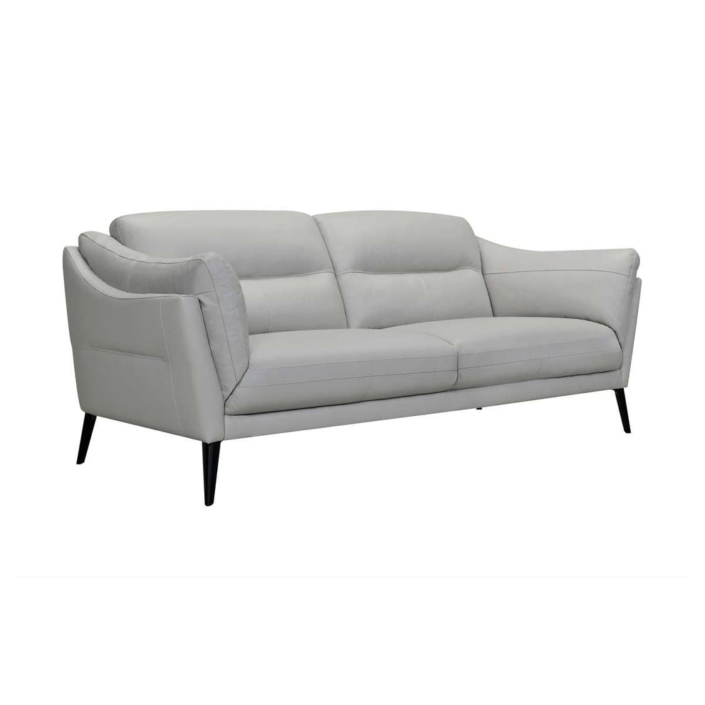 Franz 87" Modern Dove Gray Genuine Leather Sofa
 By Armen Living | Sofas |  Modishstore  - 3