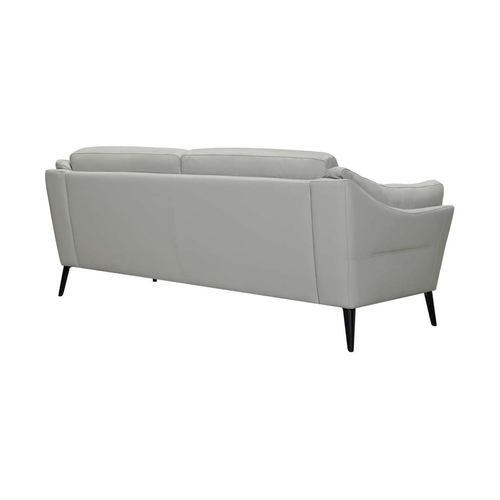 Franz 87" Modern Dove Gray Genuine Leather Sofa
 By Armen Living | Sofas |  Modishstore  - 7