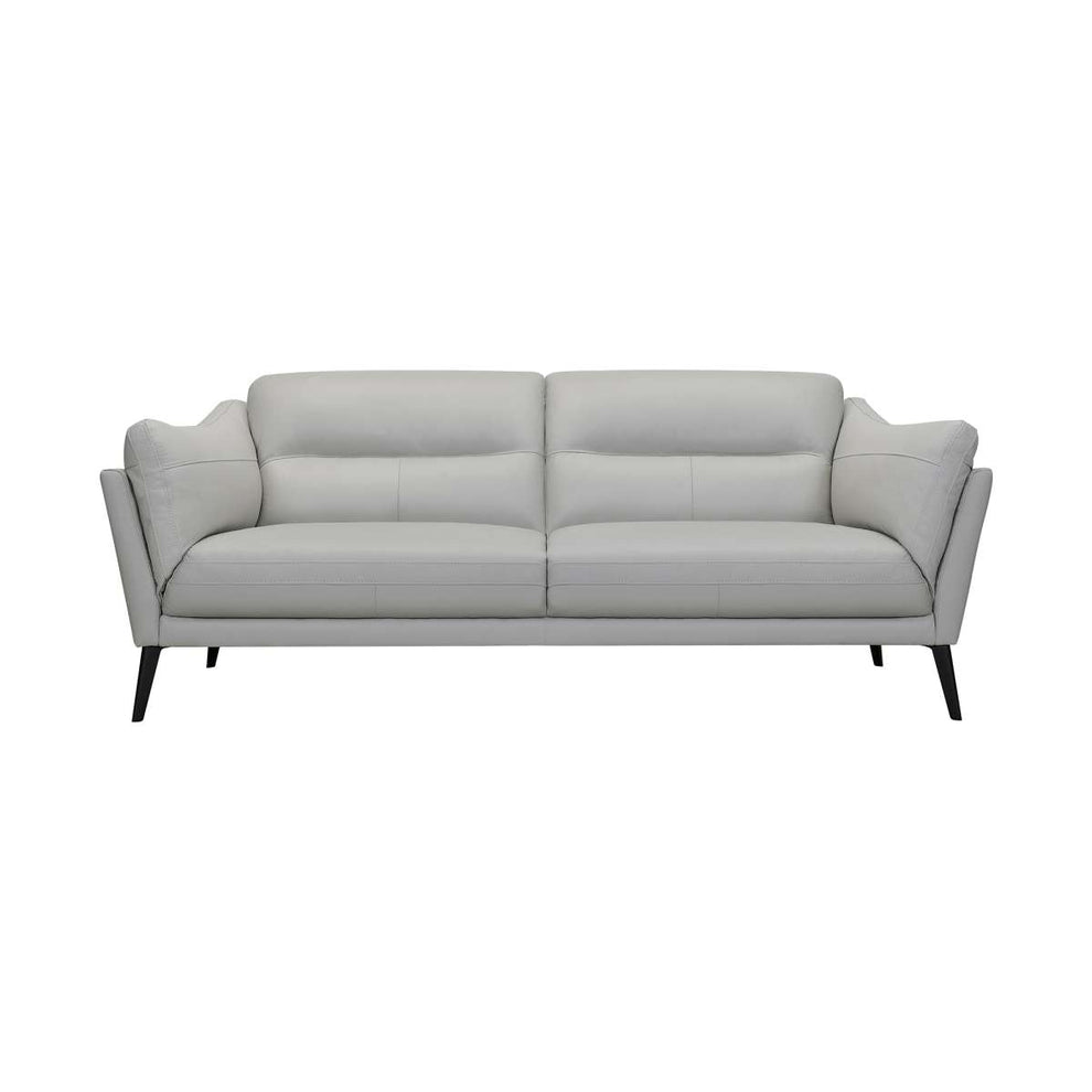 Franz 87" Modern Dove Gray Genuine Leather Sofa
 By Armen Living | Sofas |  Modishstore  - 2