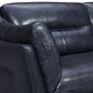 Franz 87" Modern Blue Genuine Leather Sofa By Armen Living | Sofas |  Modishstore  - 8