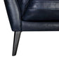 Franz 87" Modern Blue Genuine Leather Sofa By Armen Living | Sofas |  Modishstore  - 7