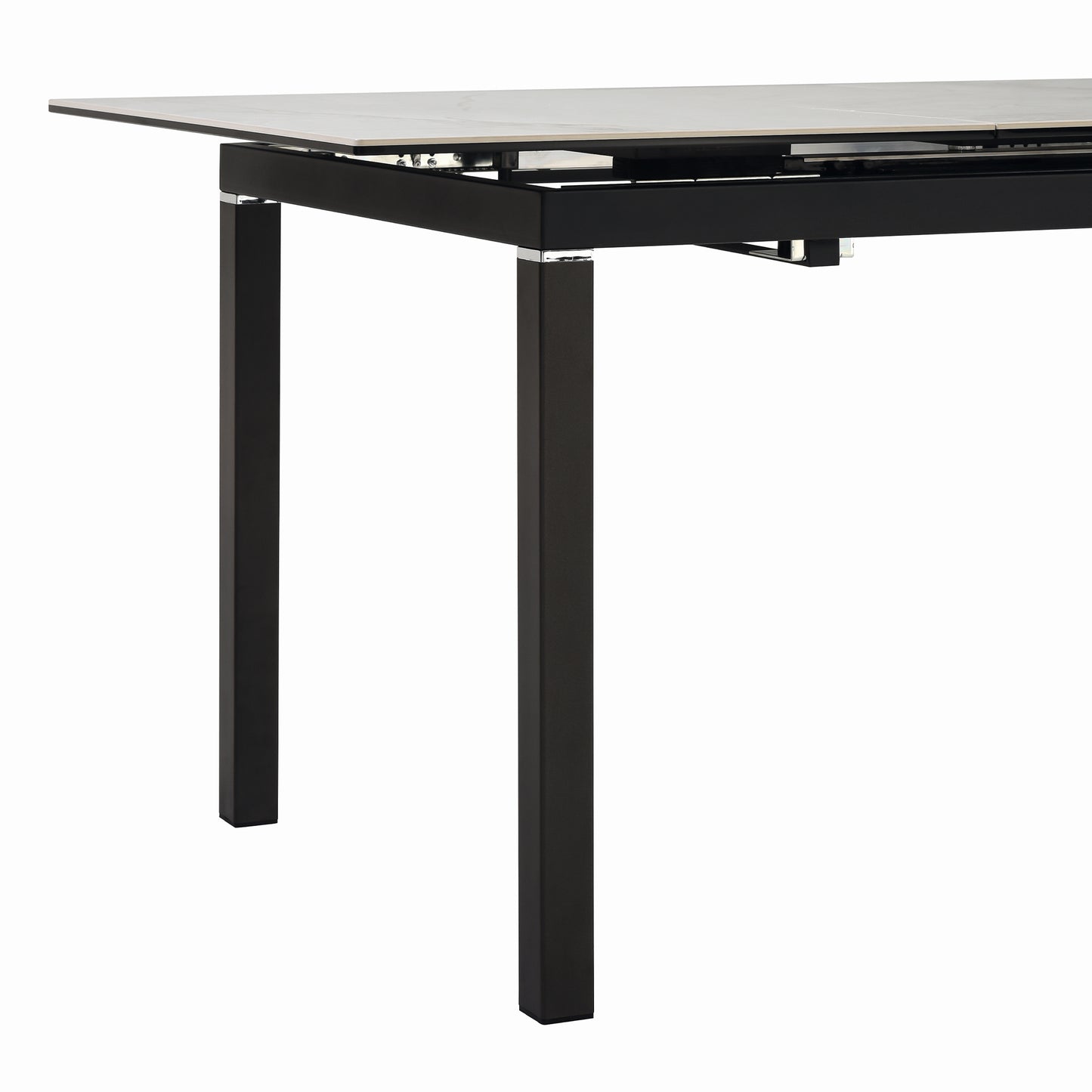 Giana Extendable Dining Table in Stone and Metal By Armen Living | Dining Tables | Modishstore - 6