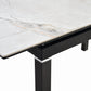 Giana Extendable Dining Table in Stone and Metal By Armen Living | Dining Tables | Modishstore - 8