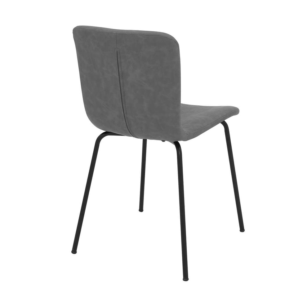 Gillian Modern Light Gray Fabric and Metal Dining Room Chairs - Set of 2 By Armen Living | Dining Chairs | Modishstore - 3