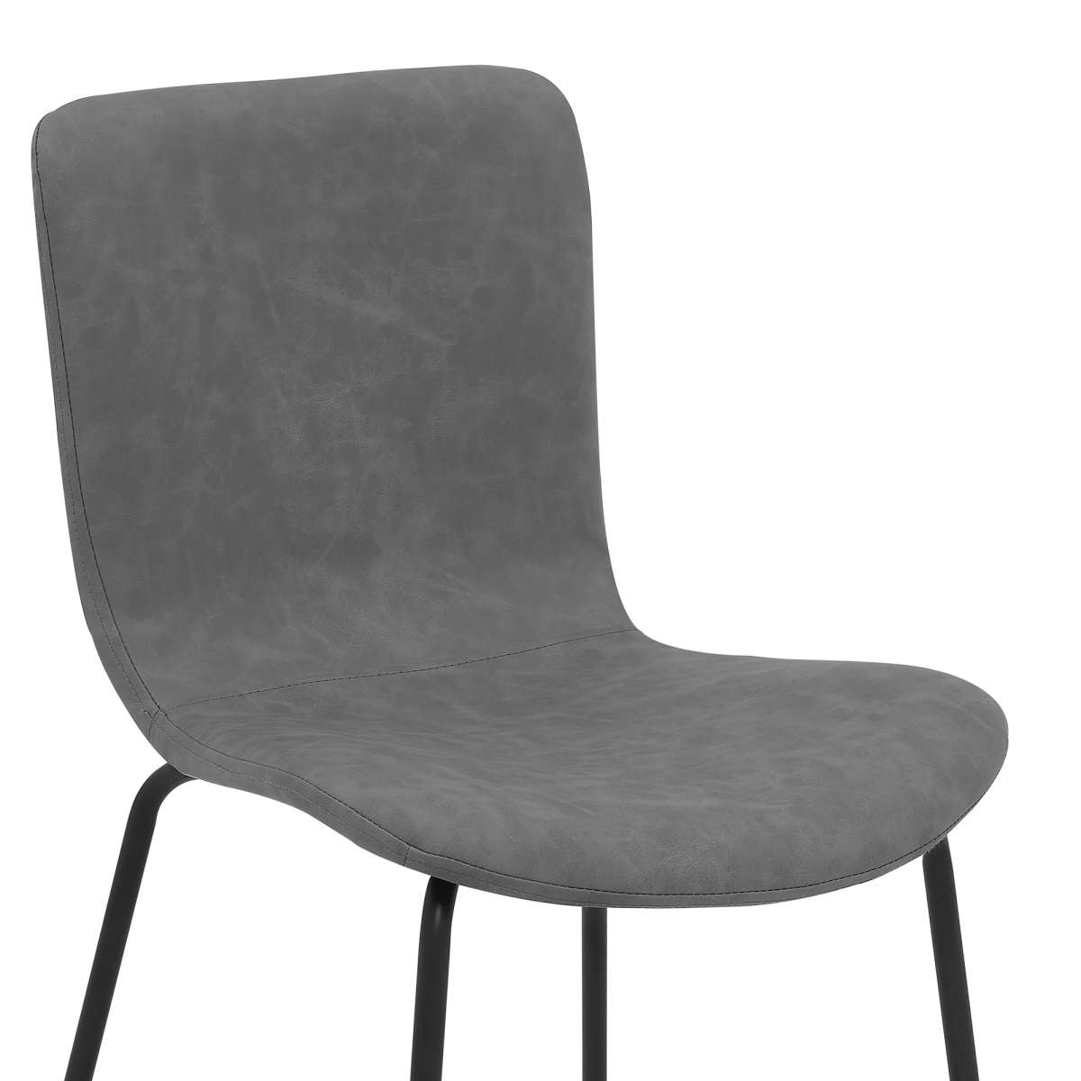 Gillian Modern Light Gray Fabric and Metal Dining Room Chairs - Set of 2 By Armen Living | Dining Chairs | Modishstore - 4