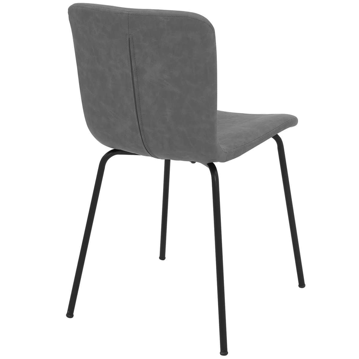 Gillian Modern Light Gray Fabric and Metal Dining Room Chairs - Set of 2 By Armen Living | Dining Chairs | Modishstore - 8