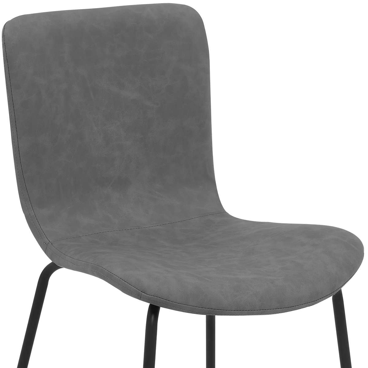 Gillian Modern Light Gray Fabric and Metal Dining Room Chairs - Set of 2 By Armen Living | Dining Chairs | Modishstore - 9