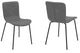 Gillian Modern Light Gray Fabric and Metal Dining Room Chairs - Set of 2 By Armen Living | Dining Chairs | Modishstore - 6