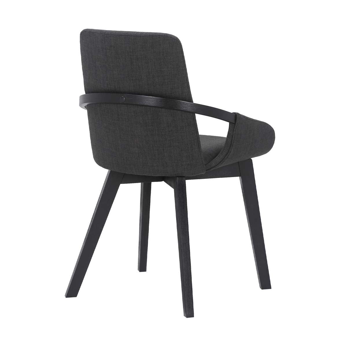 Greisen Modern Charcoal Wood Dining Room Chair By Armen Living | Dining Chairs | Modishstore - 3