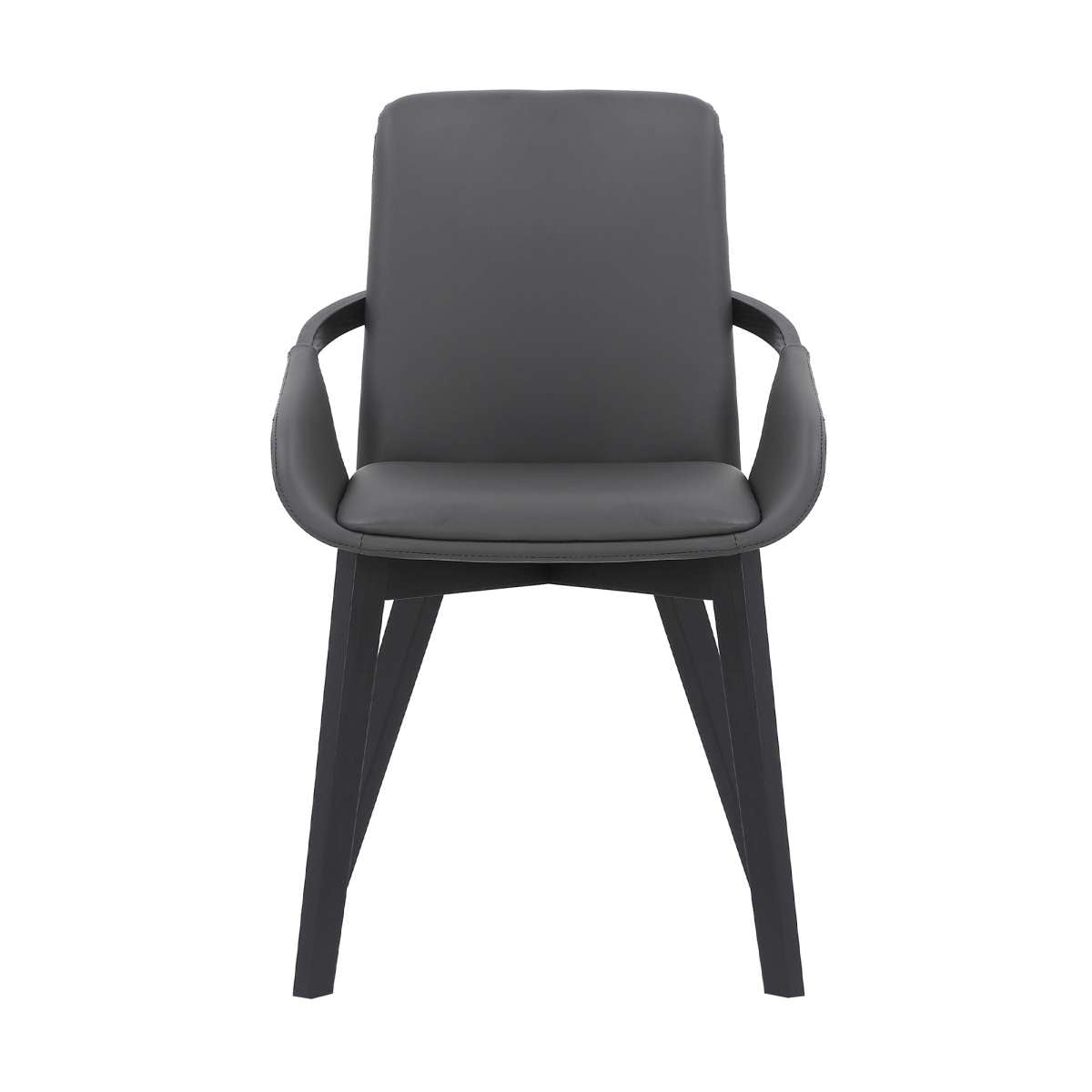 Greisen Modern Charcoal Wood Dining Room Chair By Armen Living | Dining Chairs | Modishstore - 6