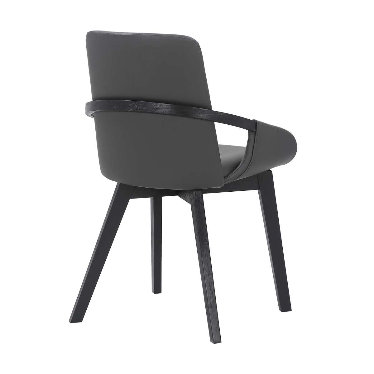 Greisen Modern Charcoal Wood Dining Room Chair By Armen Living | Dining Chairs | Modishstore - 7