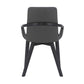 Greisen Modern Charcoal Wood Dining Room Chair By Armen Living | Dining Chairs | Modishstore - 8