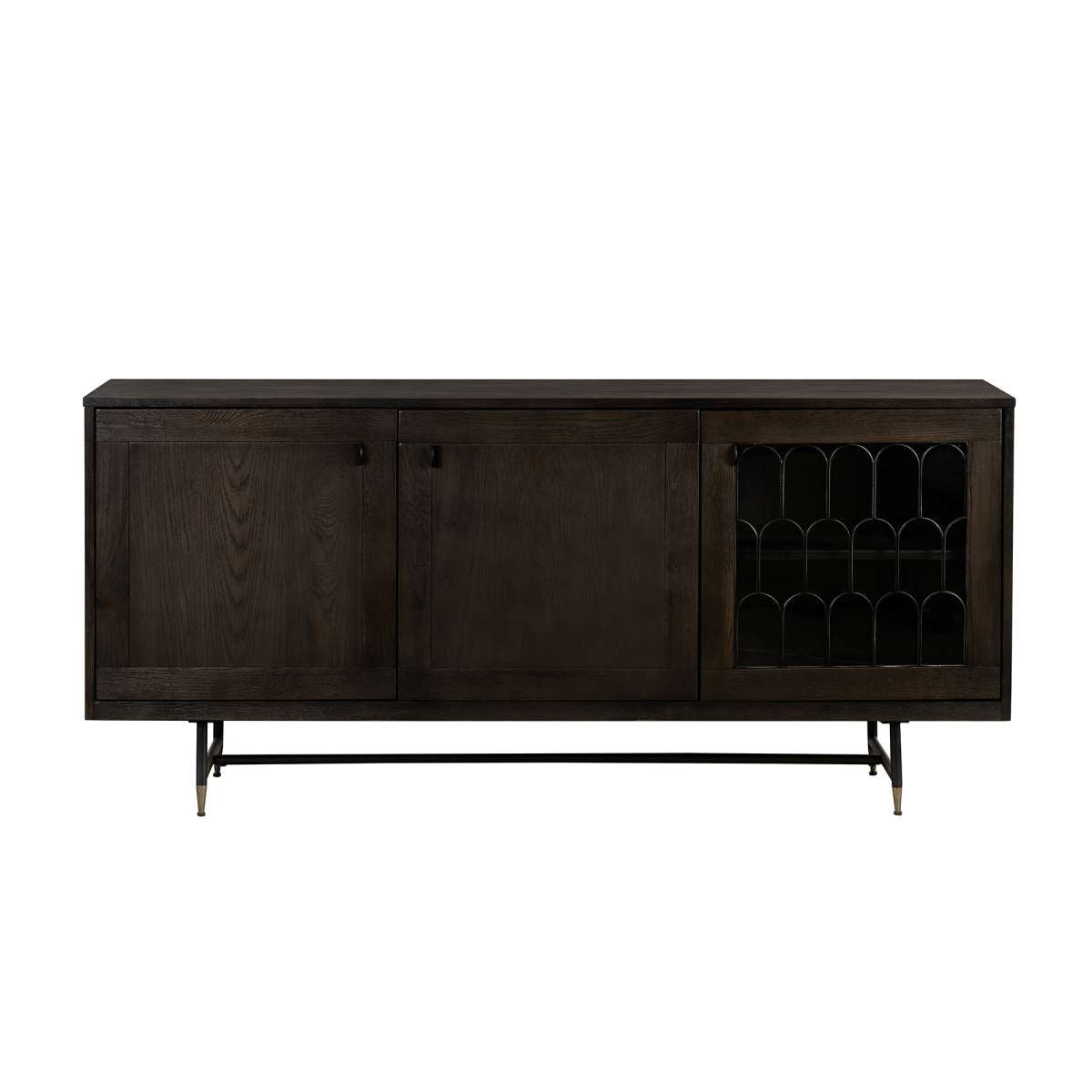 Gatsby Oak and Metal  Buffet Cabinet By Armen Living | Sideboards | Modishstore - 2