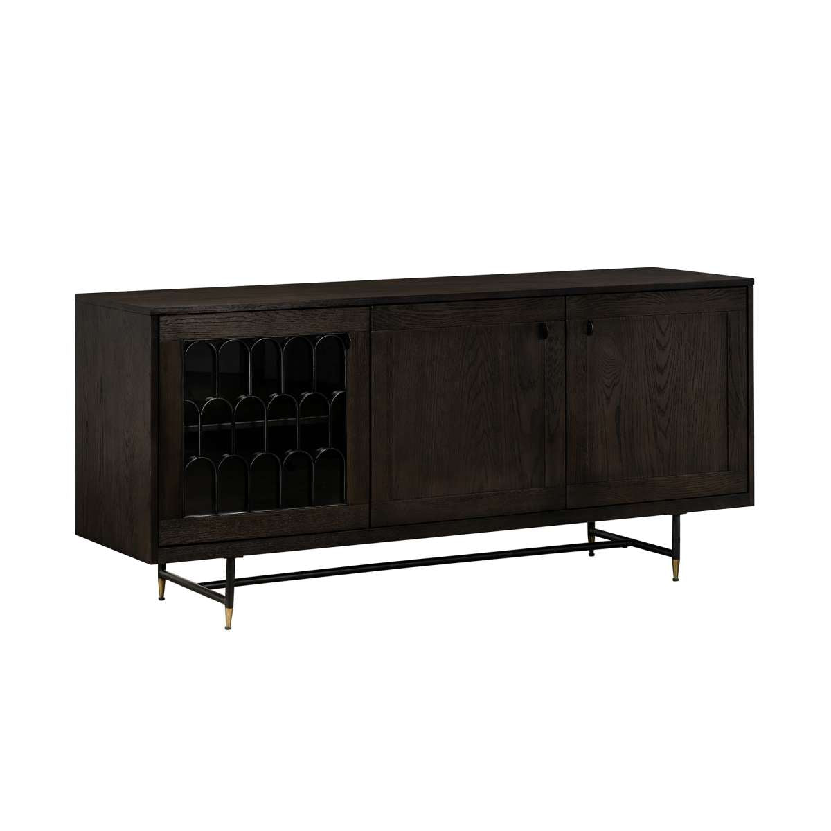 Gatsby Oak and Metal  Buffet Cabinet By Armen Living | Sideboards | Modishstore - 3