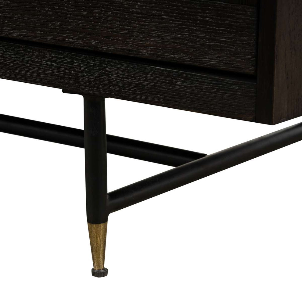 Gatsby Oak and Metal  Buffet Cabinet By Armen Living | Sideboards | Modishstore - 7