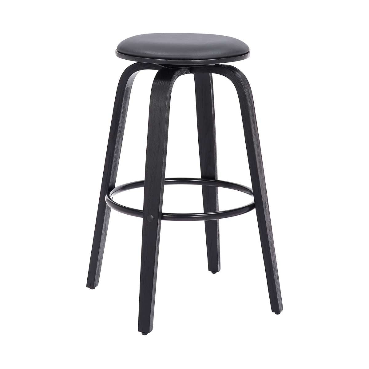 Harbor 26" Counter Height Backless Mid-Century Modern Bar Stool By Armen Living | Bar Stools | Modishstore - 2