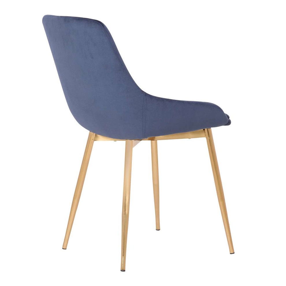 Heidi Gray Velvet Dining Accent Chair By Armen Living | Dining Chairs | Modishstore - 7