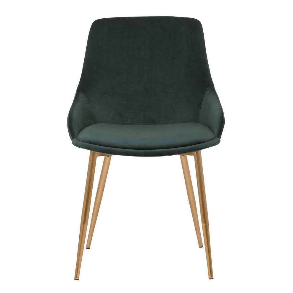 Heidi Gray Velvet Dining Accent Chair By Armen Living | Dining Chairs | Modishstore - 10