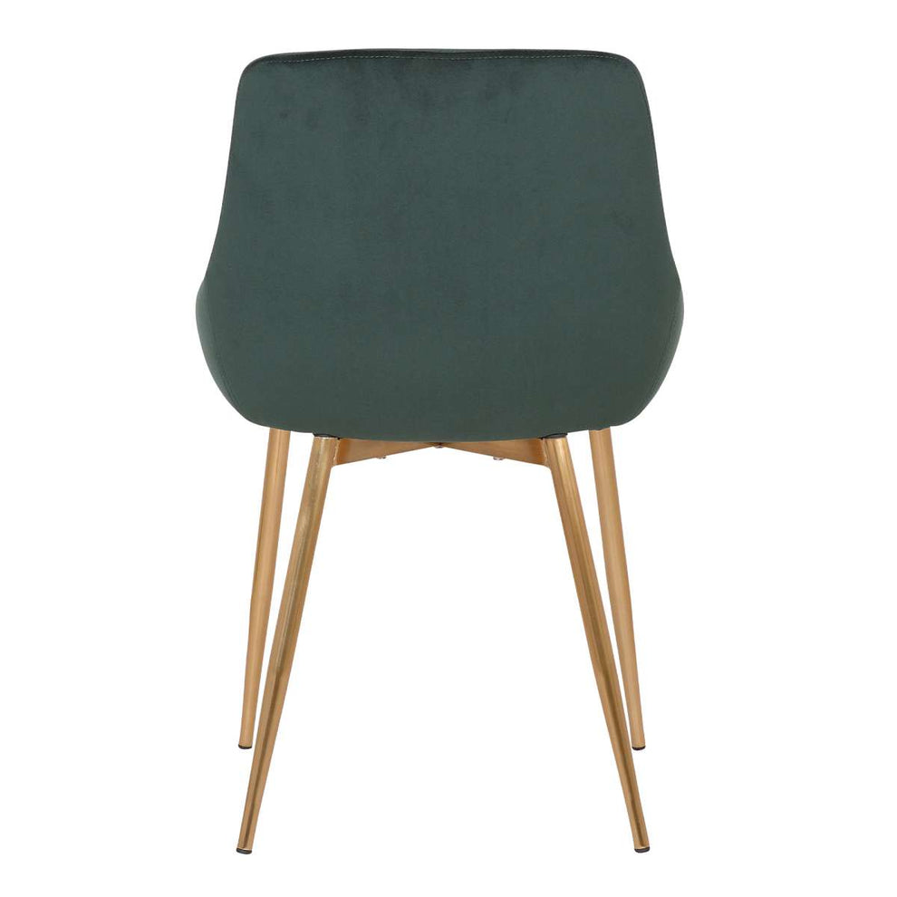 Heidi Gray Velvet Dining Accent Chair By Armen Living | Dining Chairs | Modishstore - 12