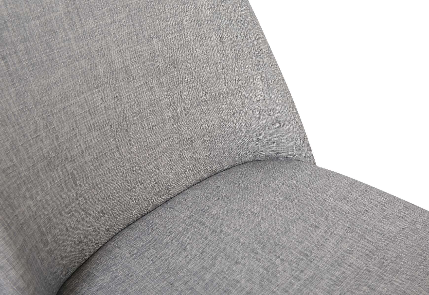 Horizon Contemporary Dining Chair in Light Gray Fabric with Brown Wood Legs - Set of 2 By Armen Living | Dining Chairs | Modishstore - 5