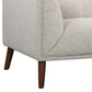 Hudson Mid-Century Button-Tufted Loveseat in Beige Linen and Walnut Legs By Armen Living | Loveseats | Modishstore - 5