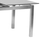 Ivan Extension Dining Table in Brushed Stainless Steel and Gray Tempered Glass Top By Armen Living | Dining Tables | Modishstore - 6