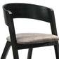 Jackie Mid-Century Upholstered Dining Chairs in Black finish - Set of 2 By Armen Living | Dining Chairs | Modishstore - 4