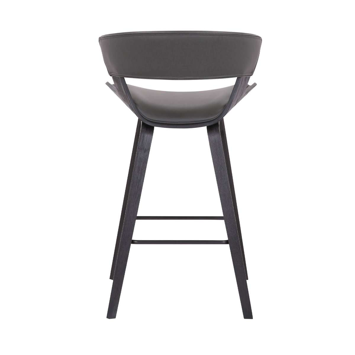 Jagger Modern 26" Wood and Faux Leather Counter Height Bar Stool By Armen Living | Bar Stools | Modishstore - 5