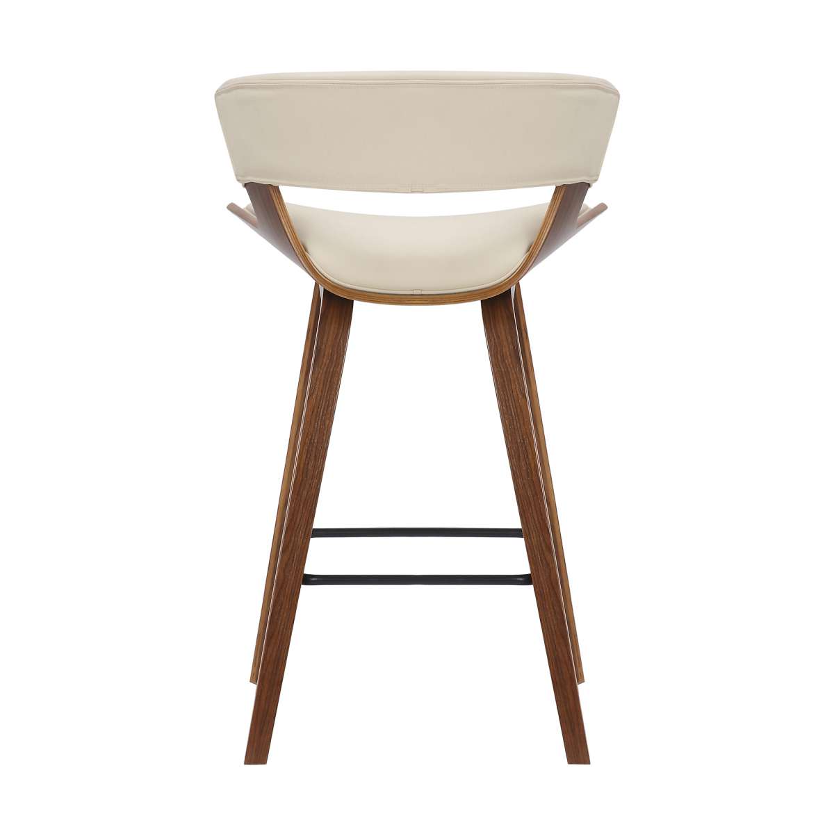 Jagger Modern 26" Wood and Faux Leather Counter Height Bar Stool By Armen Living | Bar Stools | Modishstore - 15
