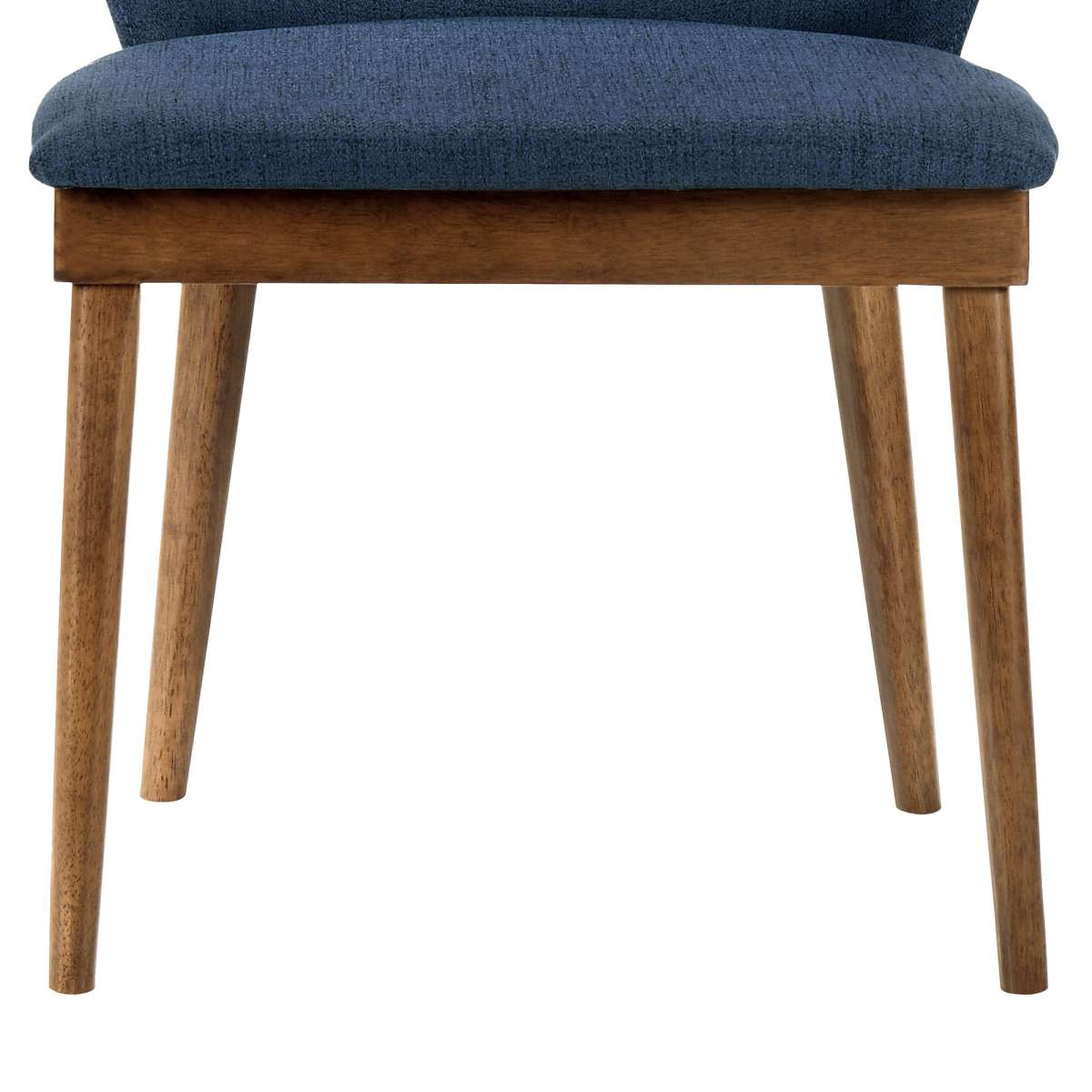 Juno Blue Fabric and Walnut Wood Dining Side Chairs - Set of 2 By Armen Living | Side Chairs |  Modishstore  - 5
