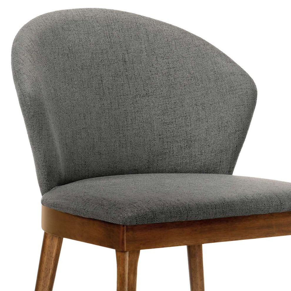 Juno Blue Fabric and Walnut Wood Dining Side Chairs - Set of 2 By Armen Living | Side Chairs |  Modishstore  - 14
