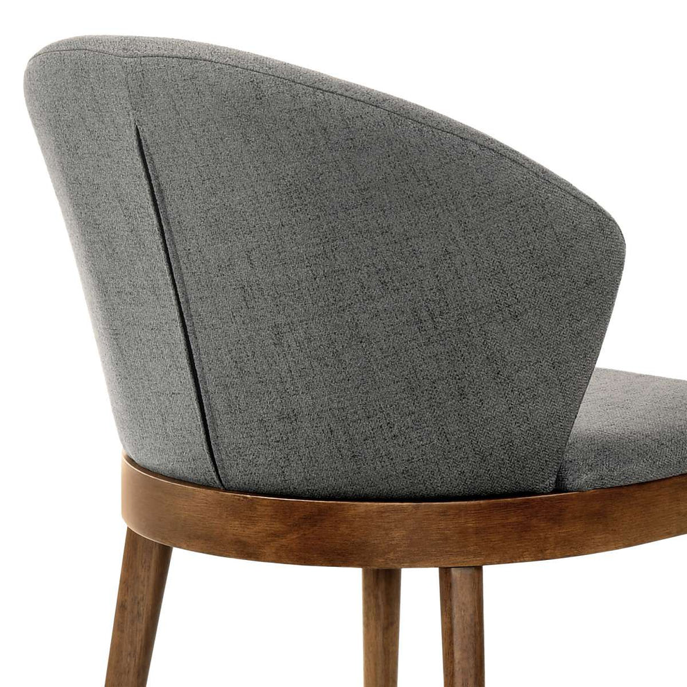 Juno Blue Fabric and Walnut Wood Dining Side Chairs - Set of 2 By Armen Living | Side Chairs |  Modishstore  - 15