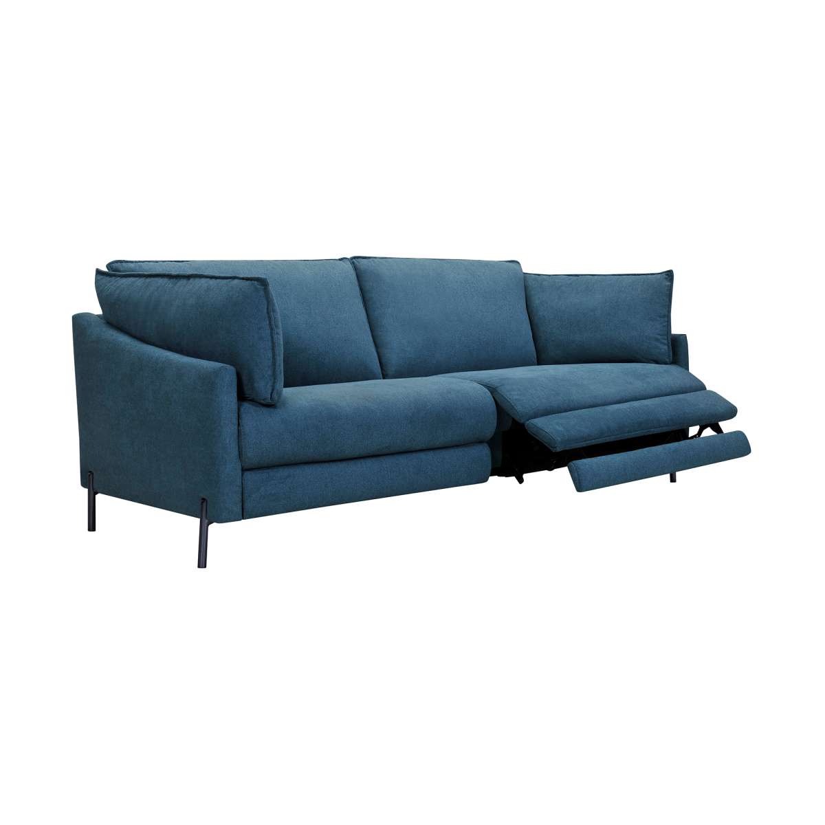 Juliett 80" Modern Blue Fabric Power Reclining Sofa By Armen Living | Sofas |  Modishstore  - 3