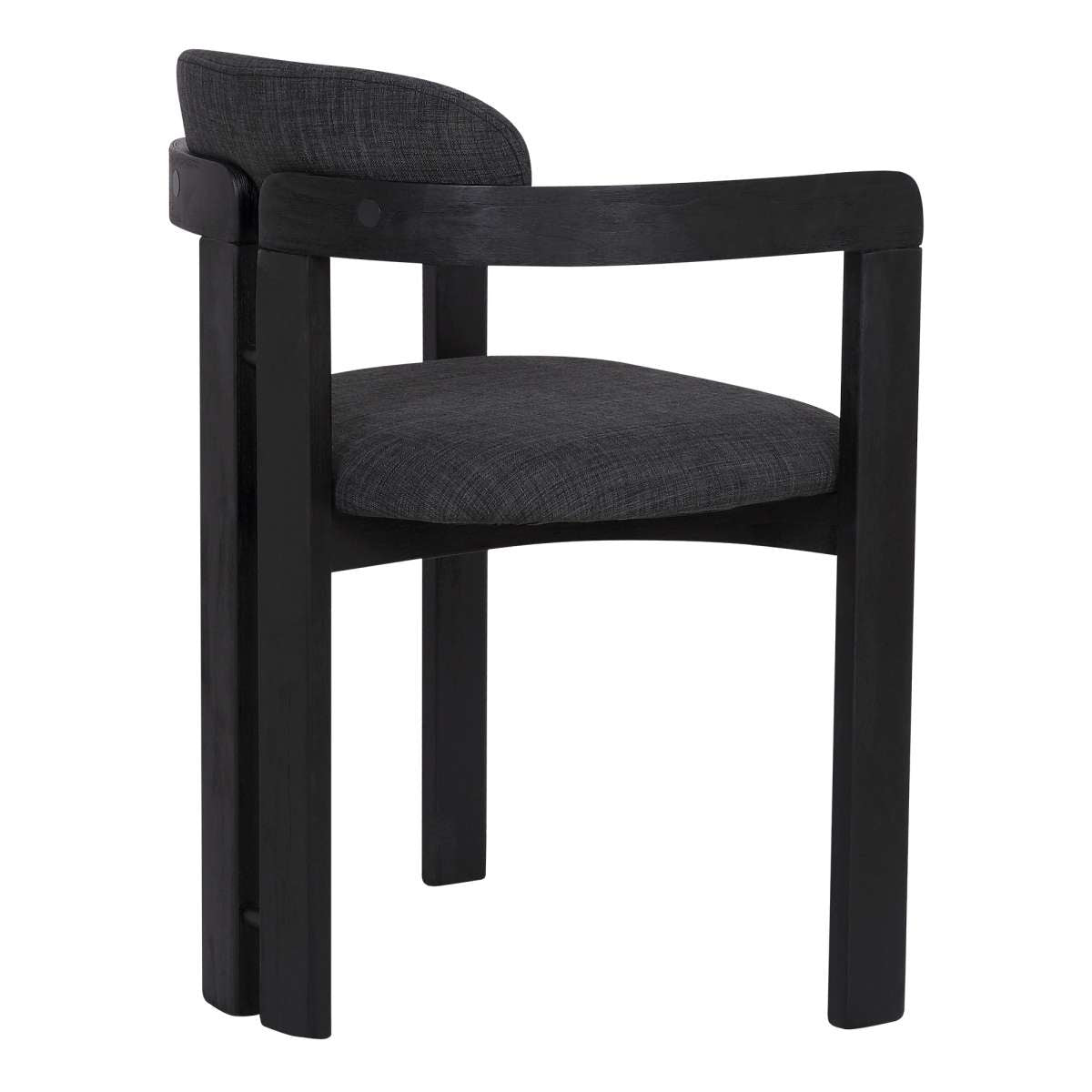 Jazmin Contemporary Dining Chair in Black Set of 2 By Armen Living | Dining Chairs | Modishstore - 3