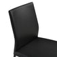 Kash Upholstered Dining Chair in Black Faux Leather with Black Metal Legs - Set of 2 By Armen Living | Dining Chairs | Modishstore - 8