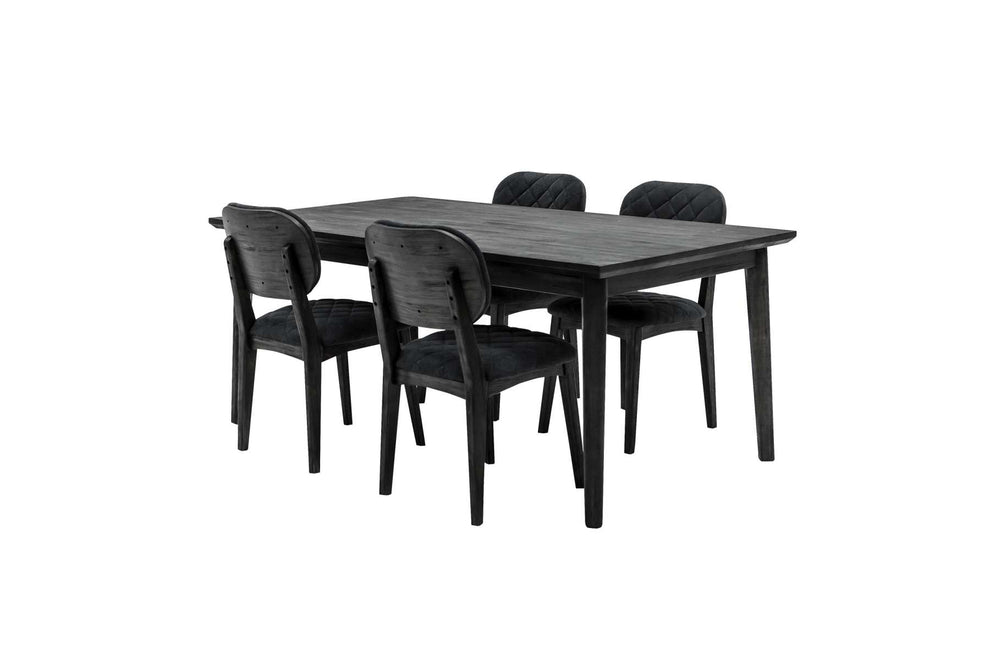 Katelyn Midnight Open Back Dining Chair - Set of 2 By Armen Living | Dining Chairs | Modishstore - 6