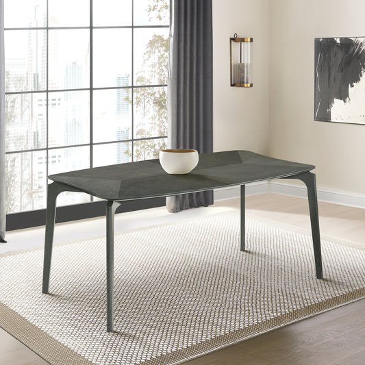 Kalia Wood Dining Table in Gray Finish By Armen Living | Dining Tables | Modishstore