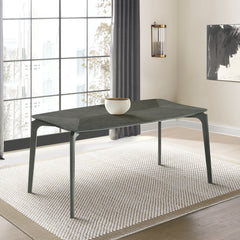 Kalia Wood Dining Table in Gray Finish By Armen Living
