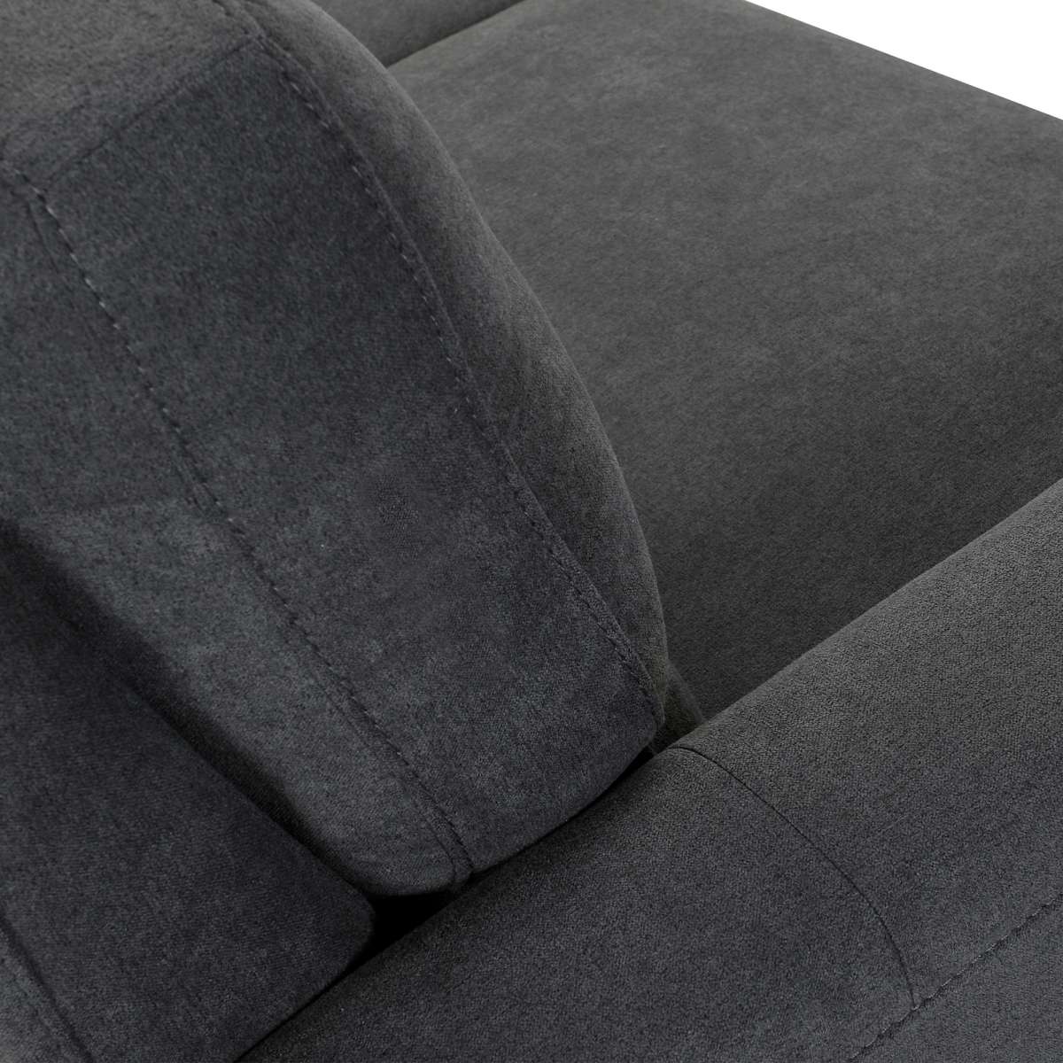 Kester 81" Square Arm Dark Gray Fabric Sofa By Armen Living | Sofas |  Modishstore  - 6