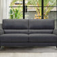 Kester 81" Square Arm Dark Gray Fabric Sofa By Armen Living | Sofas |  Modishstore 
