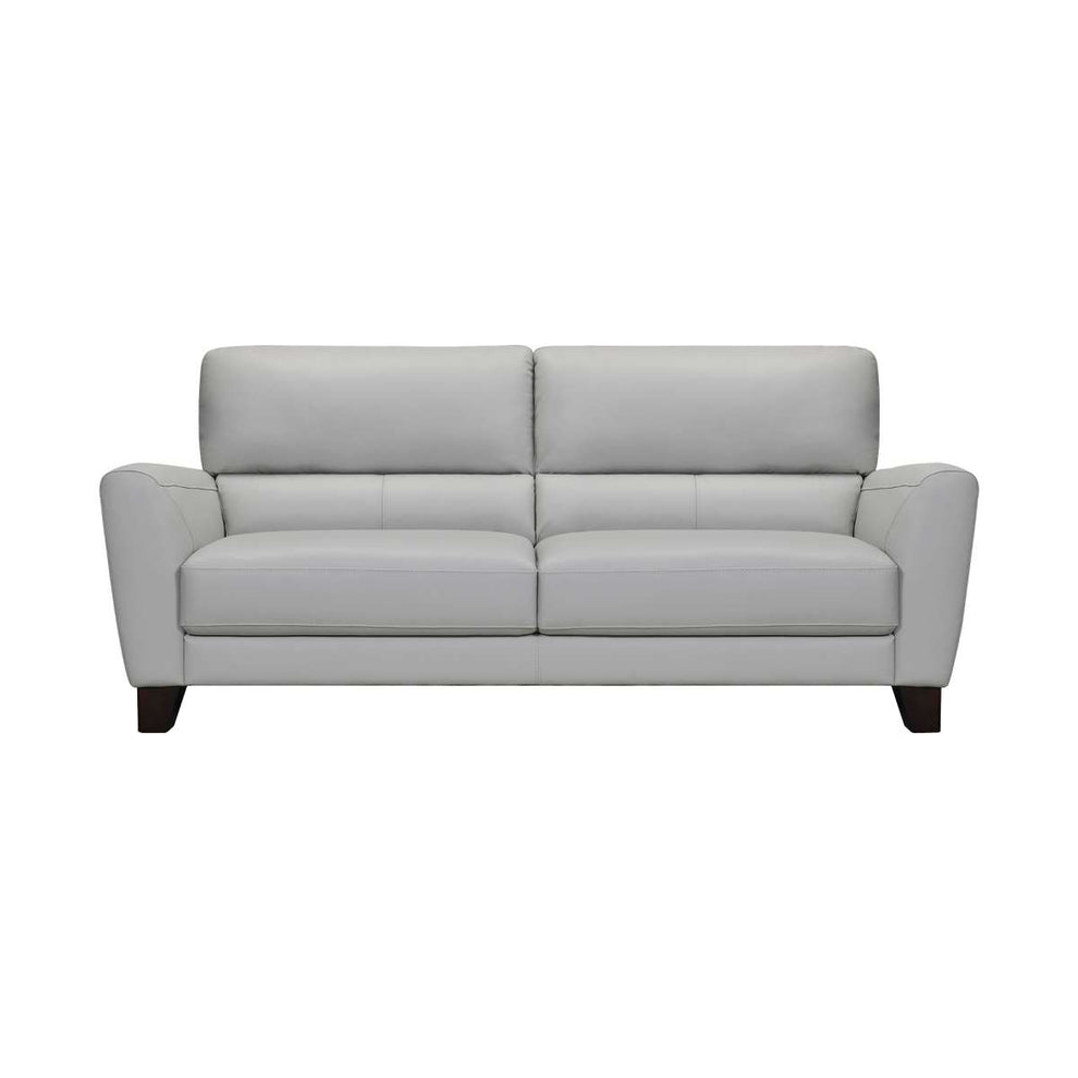 Kester 81" Square Arm Dove Gray Genuine Leather Sofa By Armen Living | Sofas |  Modishstore  - 2