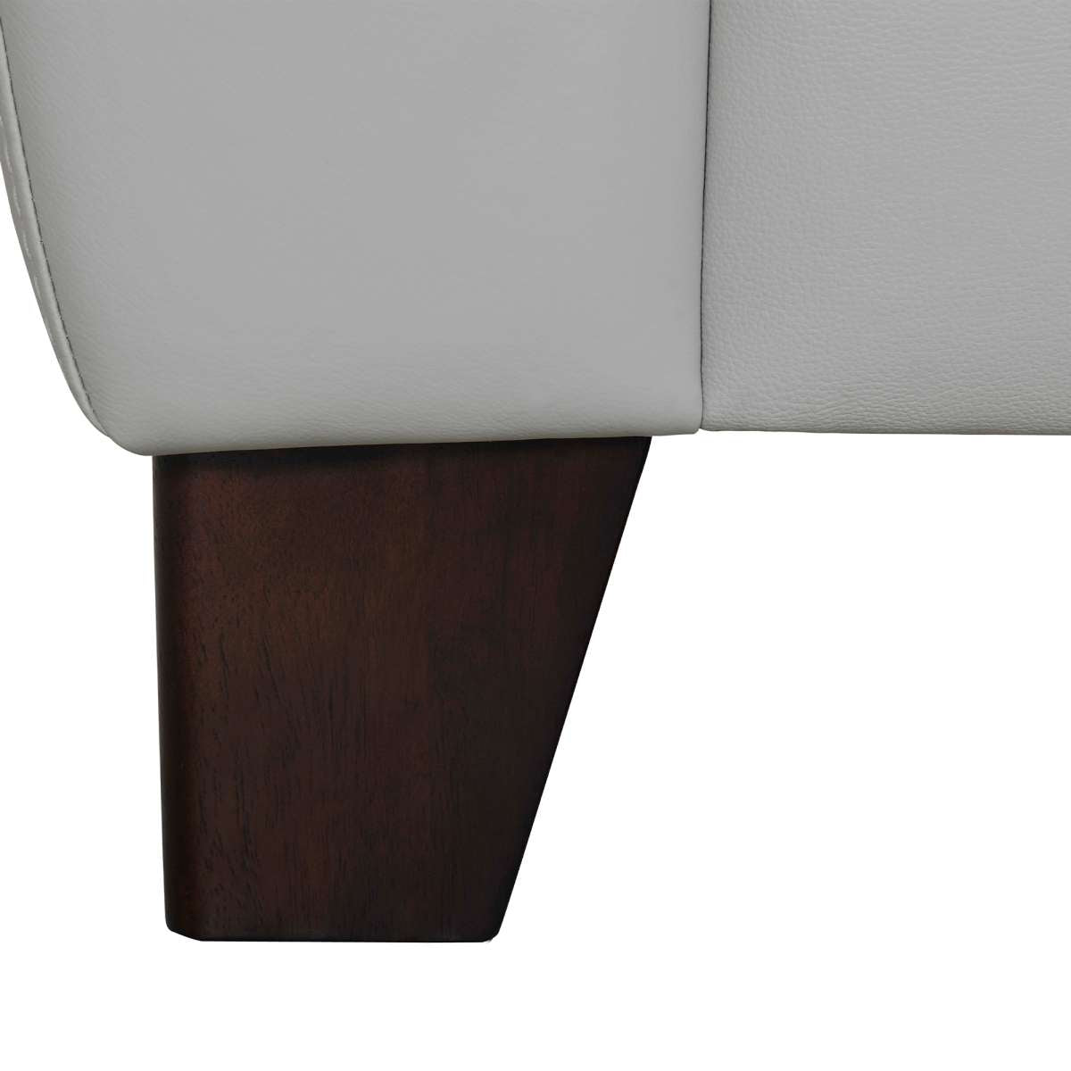 Kester 81" Square Arm Dove Gray Genuine Leather Sofa By Armen Living | Sofas |  Modishstore  - 8