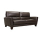 Kester 81" Square Arm Espresso Genuine Leather Sofa By Armen Living | Sofas |  Modishstore  - 3