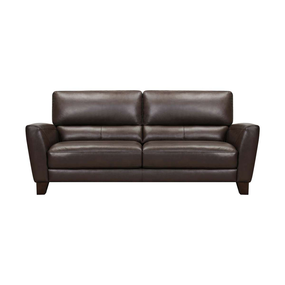 Kester 81" Square Arm Espresso Genuine Leather Sofa By Armen Living | Sofas |  Modishstore  - 2