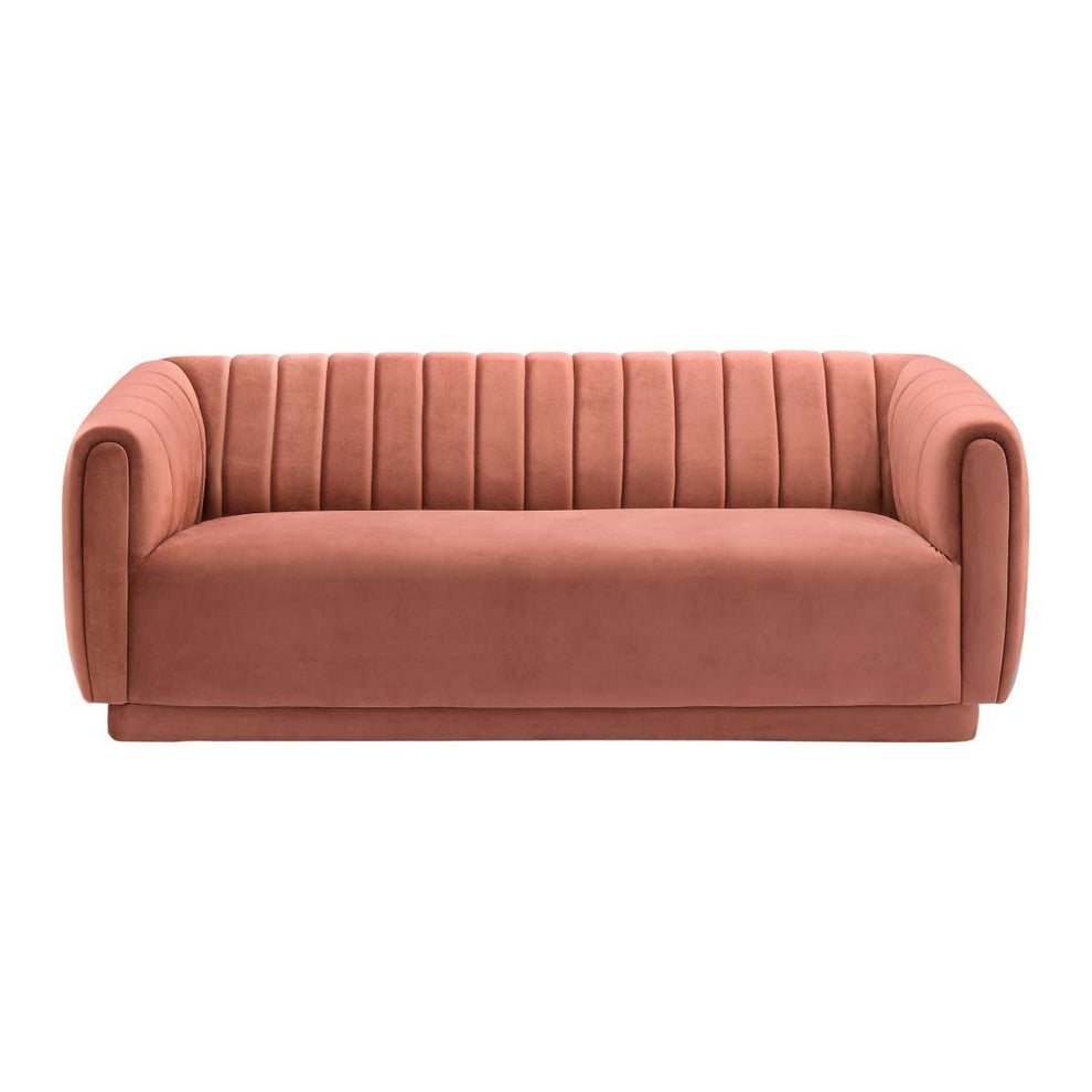 Kinsley Blush Modern Velvet Sofa  By Armen Living | Sofas | Modishstore - 2