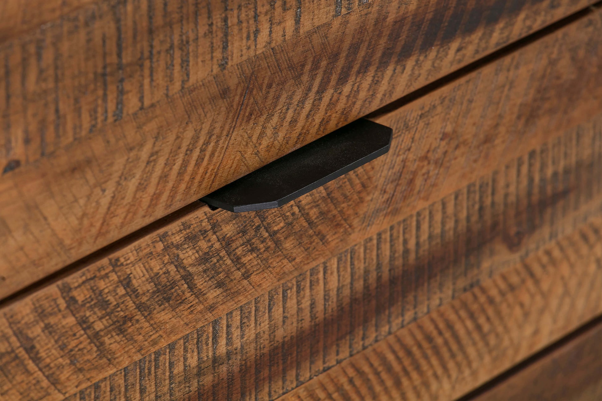 Ludgate Rectangle Coffee Table with Shelf in Acacia and Black Metal By Armen Living | Coffee Tables | Modishstore - 6