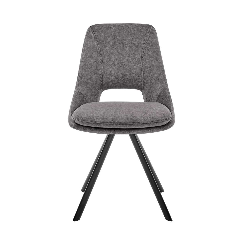 Lexi Dining Room Accent Chair in Blue Velvet and Black Finish - Set of 2 By Armen Living | Dining Chairs | Modishstore - 8