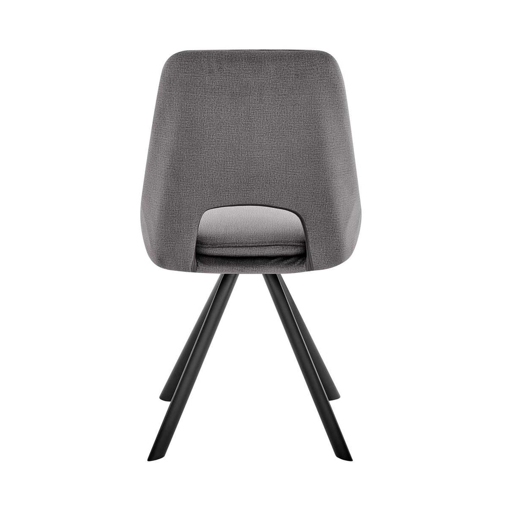 Lexi Dining Room Accent Chair in Blue Velvet and Black Finish - Set of 2 By Armen Living | Dining Chairs | Modishstore - 10