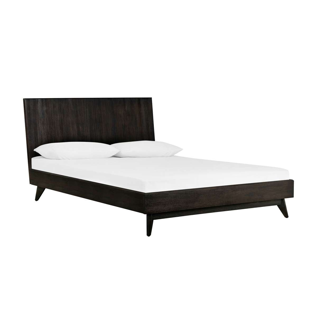 Baly Acacia Mid-Century Platform King Bed By Armen Living | Beds | Modishstore - 2