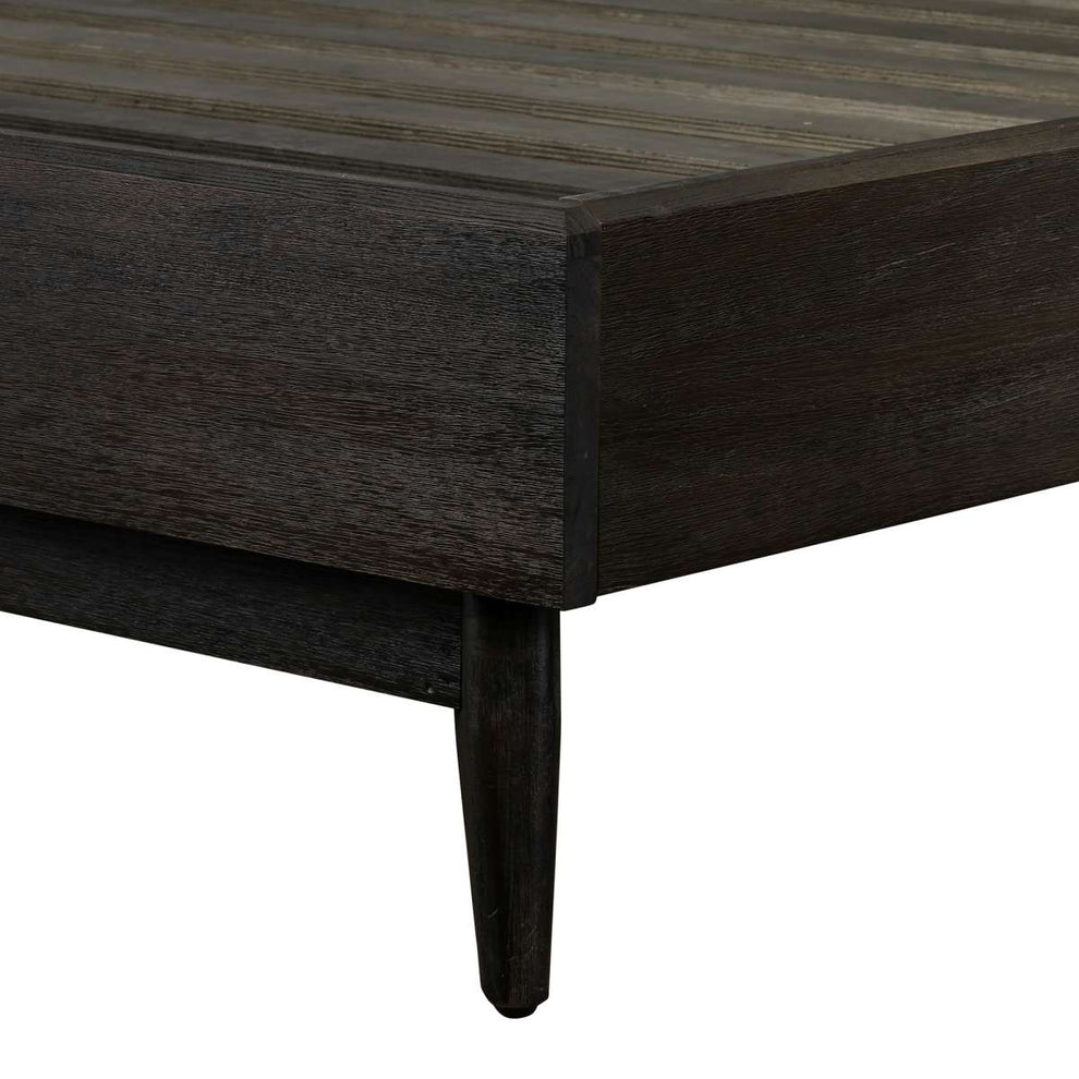 Baly Acacia Mid-Century Platform King Bed By Armen Living | Beds | Modishstore - 8